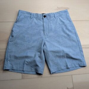 VRST Shorts Mens 36 Desert Lines‎ Print Four Way Stretch Blue Slate Gym active